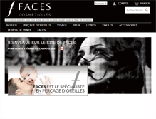 Tablet Screenshot of facescosmetiques.com